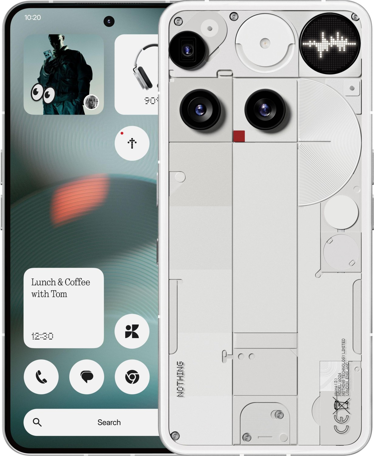 Купить Nothing Phone (3) Smartphone 512GB 16GB RAM weiß Triple-Kamera 5150mAh Android (A10000025) в магазине wardena.ru