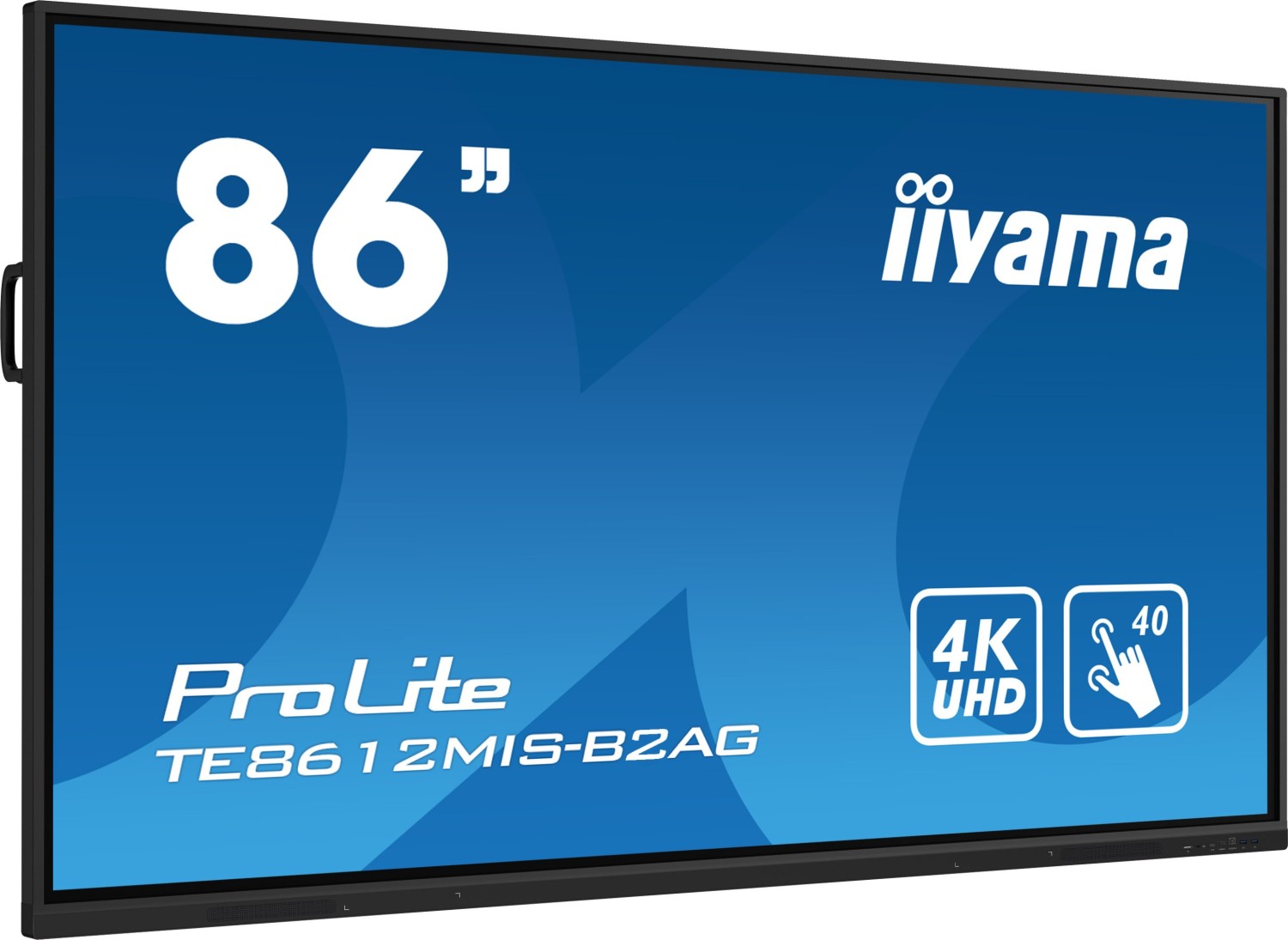 Купить Iiyama ProLite TE8612MIS-B2AG - 218 cm (86") Diagonalklasse (217.4 cm (85.6") sichtbar) LCD-Flachbildschirmanzeige - interaktive Digital Signage - mit Touchscreen - 4K UHD (2160p) 3840 x 2160 - Schwarz, Matte (TE8612MIS- в магазине wardena.ru
