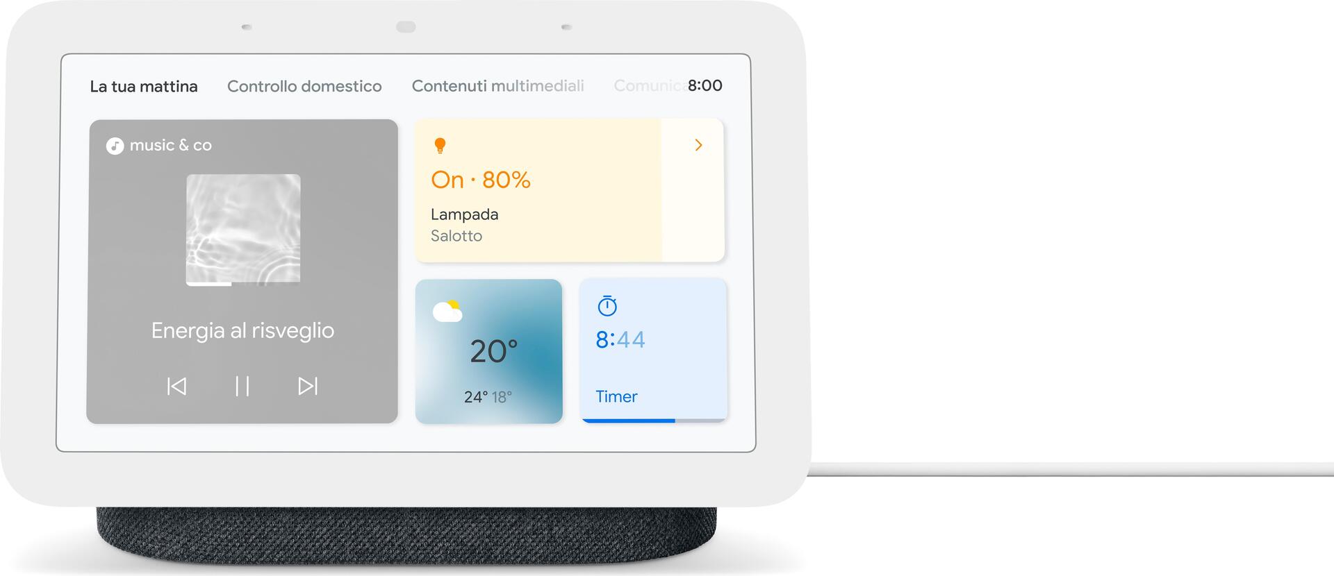 Купить Google Nest Hub (2nd Gen) - Smart-Display - LCD 17,80cm (7") - kabellos - Wi-Fi, Bluetooth - holzkohlefarben (GA01892-IT) в магазине wardena.ru