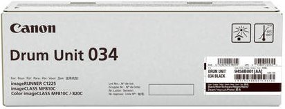 Купить Canon 034 - Schwarz - original - Trommeleinheit - für ImageCLASS MF810Cdn, MF820Cdn, imageRUNNER C1225, C1225iF (9458B001) в магазине wardena.ru