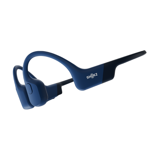 Купить AfterShokz OpenRun - Kopfhörer mit Mikrofon - offenes Ohr - hinter dem Nacken angebracht - Bluetooth - kabellos - Blau (S803BL) в магазине wardena.ru