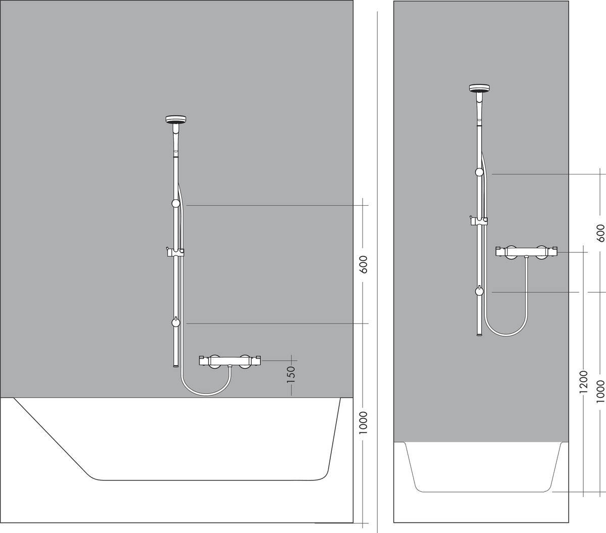 Купить Hansgrohe Croma 100 3jet/Multi/Unica'Reno Lift 105 см душевой гарнитур хром 27791000 в магазине wardena.ru
