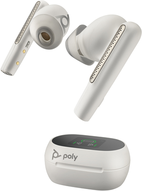 Купить Poly Voyager Free 60+ - True Wireless-Kopfhörer mit Mikrofon - im Ohr - Bluetooth - aktive Rauschunterdrückung - White Sands - Zertifiziert für Microsoft Teams (216755-01) в магазине wardena.ru
