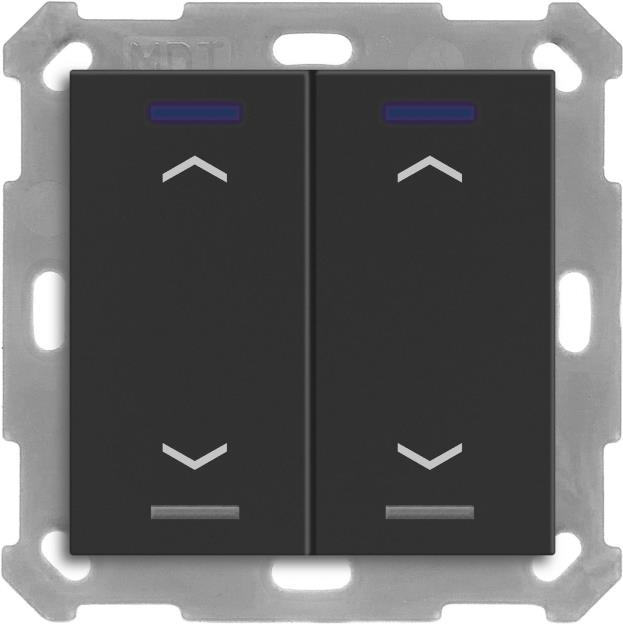 Купить MDT BE-TAL55T206.A1 KNX Taster Light 55 2f RGBW Temperatursensor sw matt Jalous. 1 (BE-TAL55T206.A1) в магазине wardena.ru