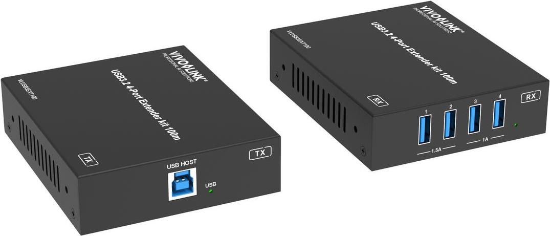 Купить VivoLink USB3.2 5Gbit/s 4-Port Extender kit 100m - 5 Gbps - 4-Port (VLUSB3EXT100) в магазине wardena.ru