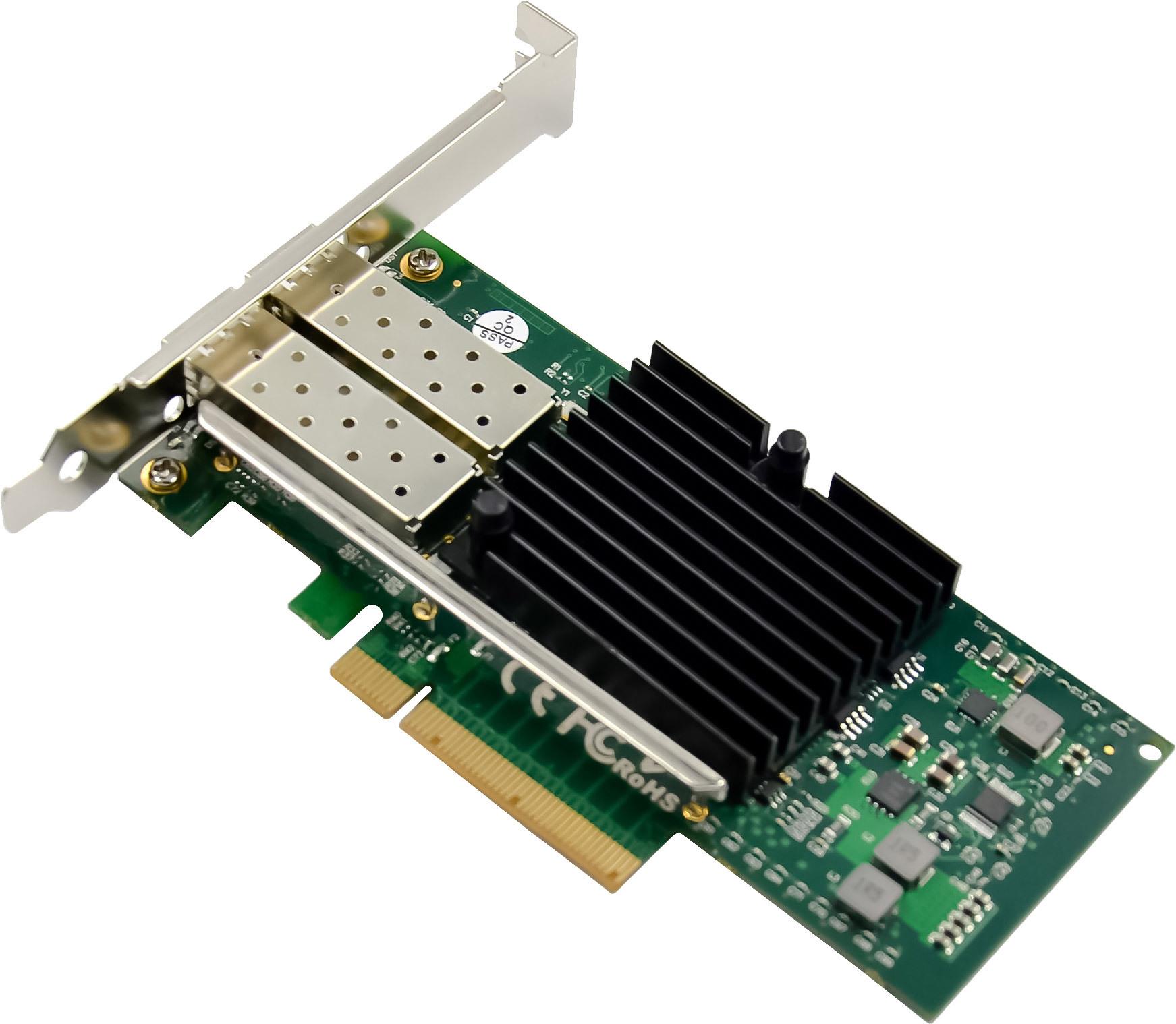 Купить InLine Dual 10-Gigabit Netzwerkkarte - 2x SFP+ - PCIe x8 - inkl. LP Slotblech (51131A) в магазине wardena.ru