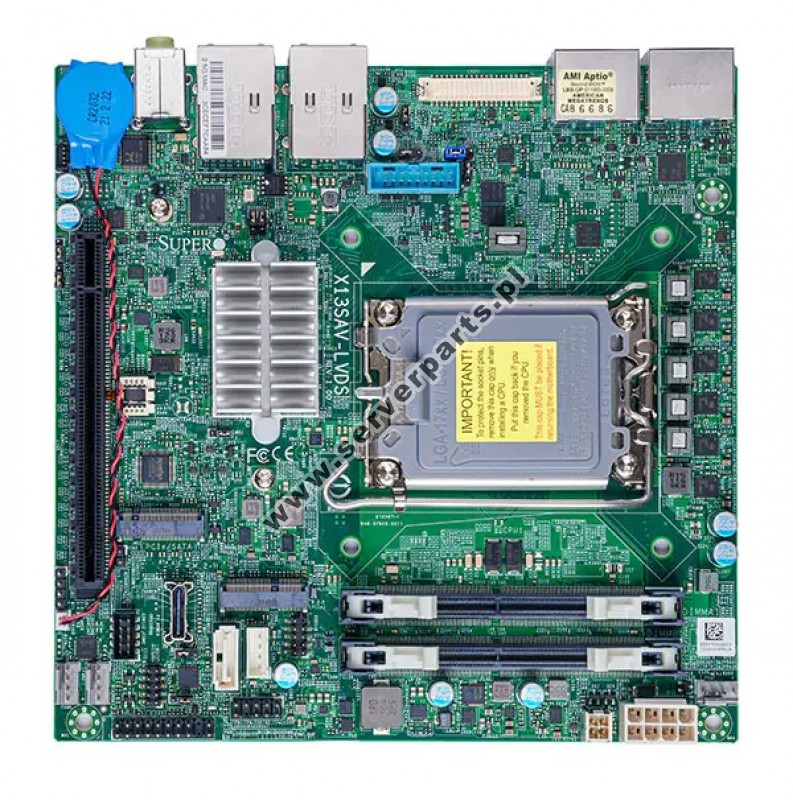 Купить Motherboard Supermicro MBD-X13SAV-LVDS Q670E LGA1700 12th Generation Intel Core i9/Core i7/Core i5/Core i3/Pentium/Celeron Processor SATA M.2 DDR4 в магазине wardena.ru