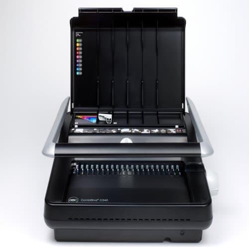 Купить GBC Plastikbindegerät CombBind C340, grau/anthrazit bis DIN A4, Stanzleistung: 25 Blatt, Bindekapazität: 450 (4400420) в магазине wardena.ru