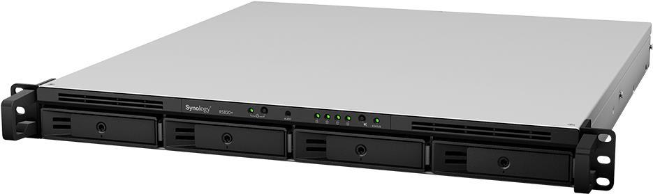 Купить Synology RackStation RS820RP+ NAS & Speicherserver C3538 Eingebauter Ethernet-Anschluss Rack (1U) Schwarz (RS820RP+) в магазине wardena.ru