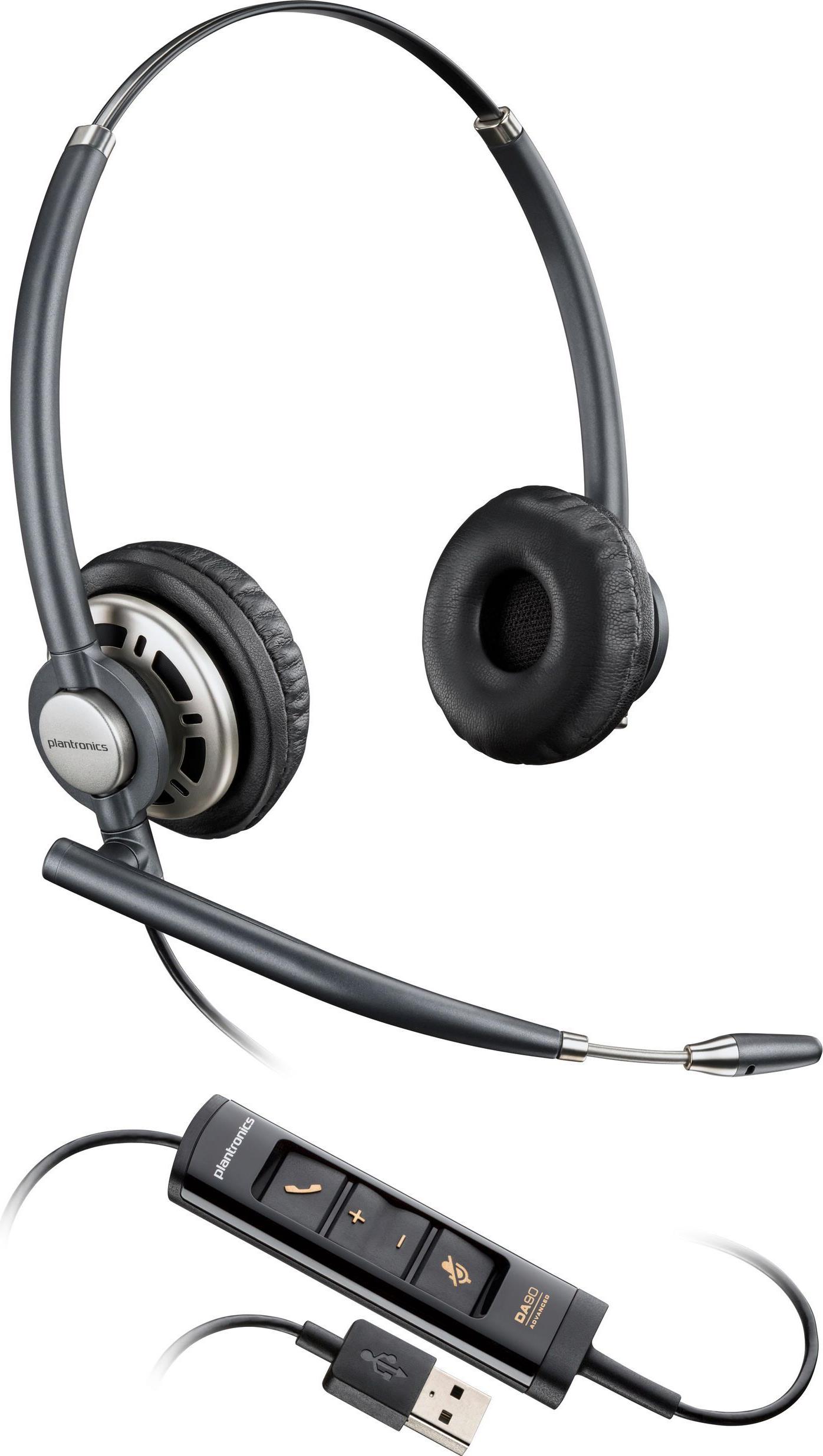 Купить HP Poly EncorePro HW725 USB-Headset - Kabelgebunden - Büro/Callcenter - 78 g - Kopfhörer - Schwarz (783M6AA) в магазине wardena.ru