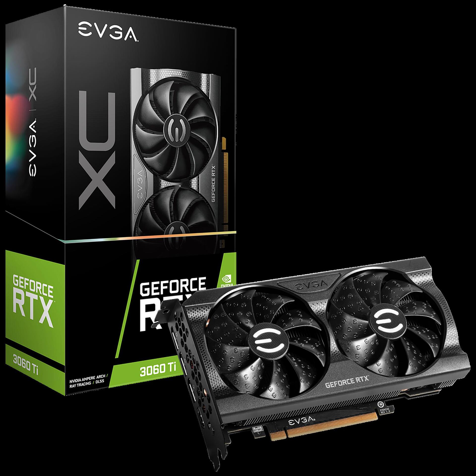 Купить EVGA GeForce RTX 3060 Ti XC GAMING - Grafikkarten - GF RTX 3060 Ti - 8 GB GDDR6 - PCIe 4.0 x16 - HDMI, 3 x DisplayPort (08G-P5-3663-KL) в магазине wardena.ru