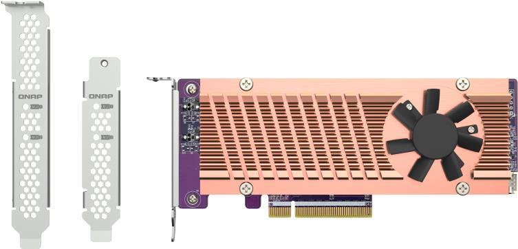 Купить QNAP QM2-2P-384 - Speicher-Controller - PCIe 3.0 - Low-Profile - PCIe 3.0 x8 (QM2-2P-384A) в магазине wardena.ru