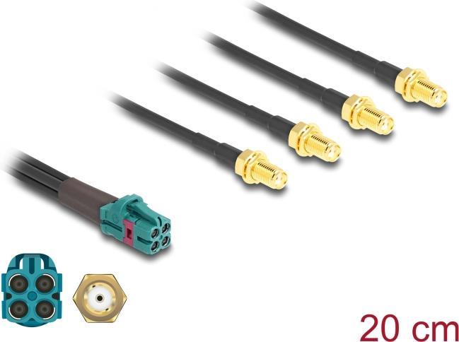 Купить Delock Kabel Mini FAKRA Z Buchse quad zu 4 x SMA Buchse A-Typ (90127) в магазине wardena.ru