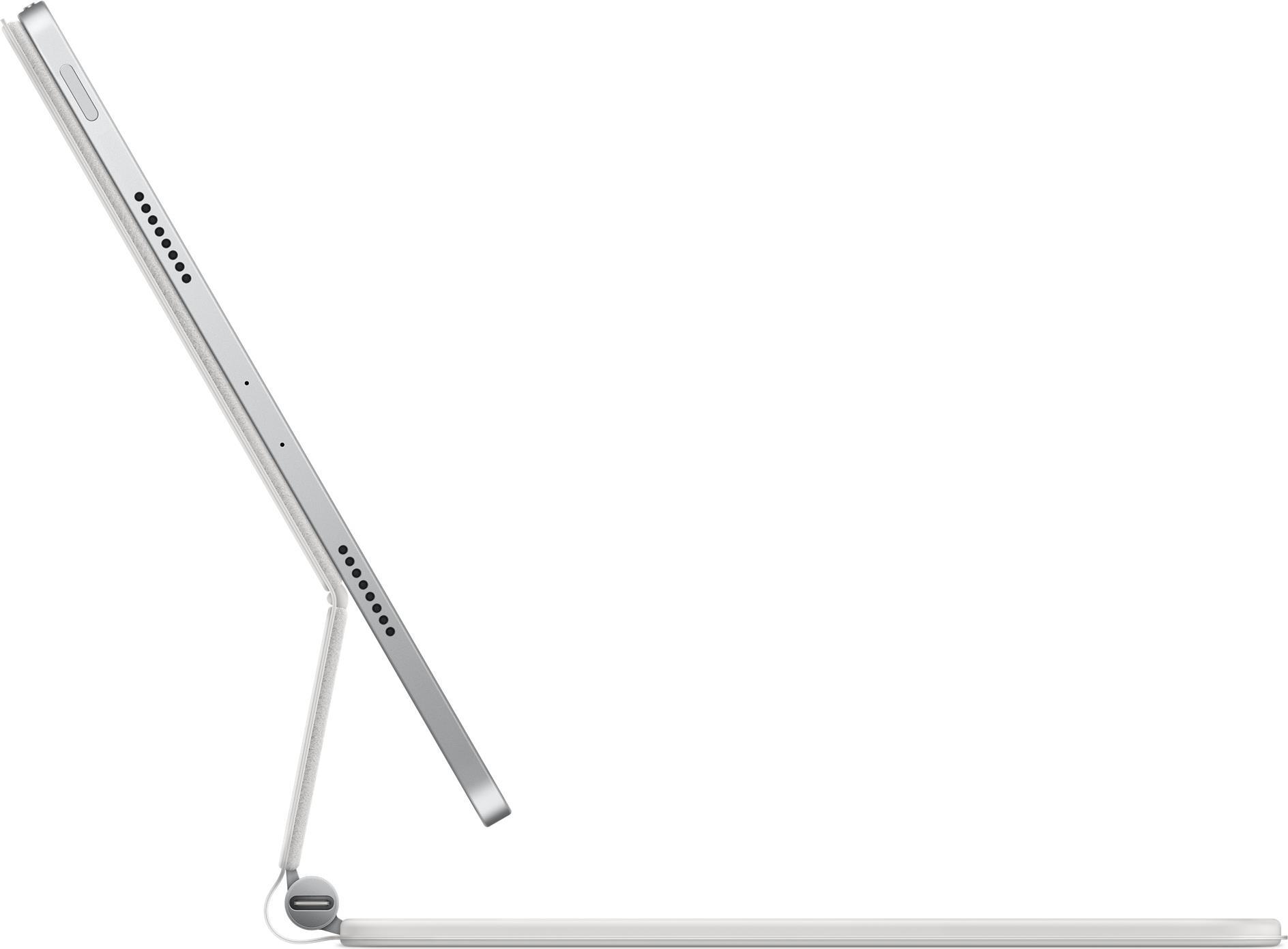 Купить Apple Magic Keyboard - Tastatur und Foliohülle - mit Trackpad - hinterleuchtet - Apple Smart connector - QWERTY - USA International - weiß (MJQJ3Z/A) в магазине wardena.ru