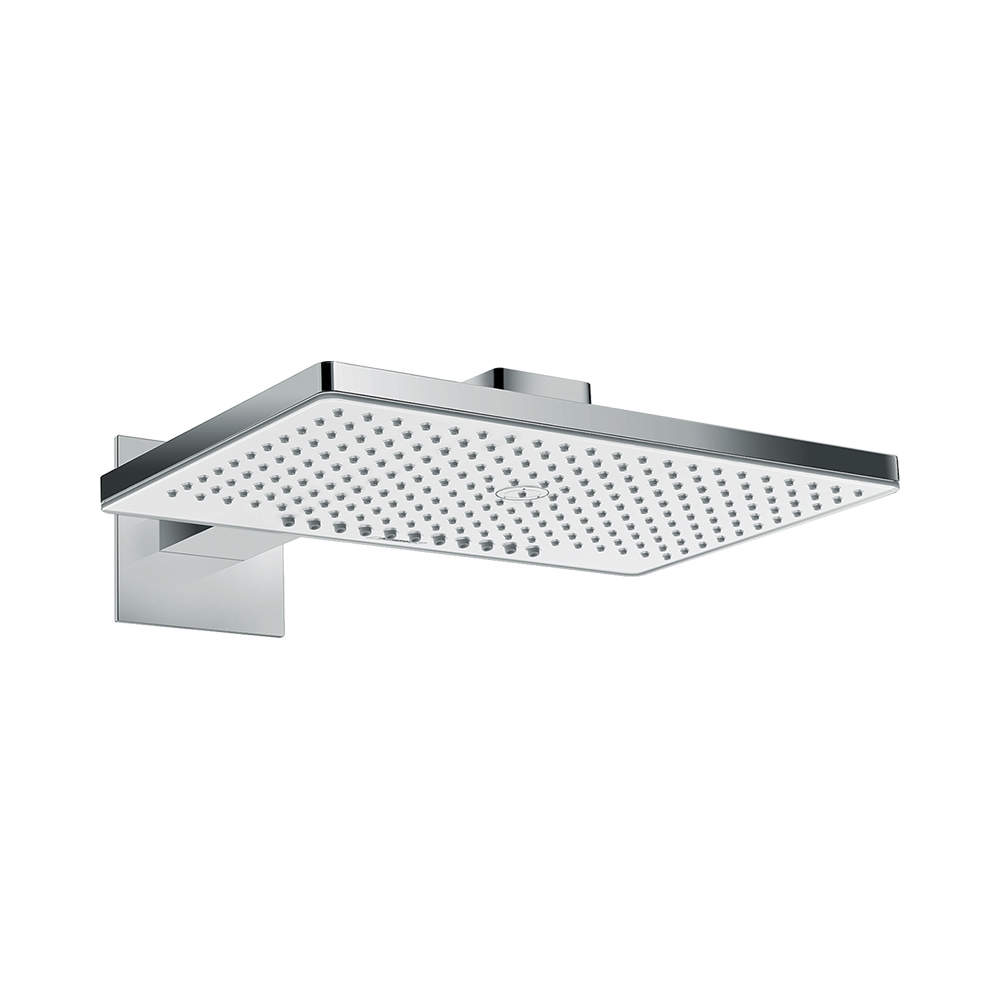 Купить Hansgrohe Rainmaker Select Верхний душ 460 2jet с держателем хром-белый матовый 24005400 в магазине wardena.ru