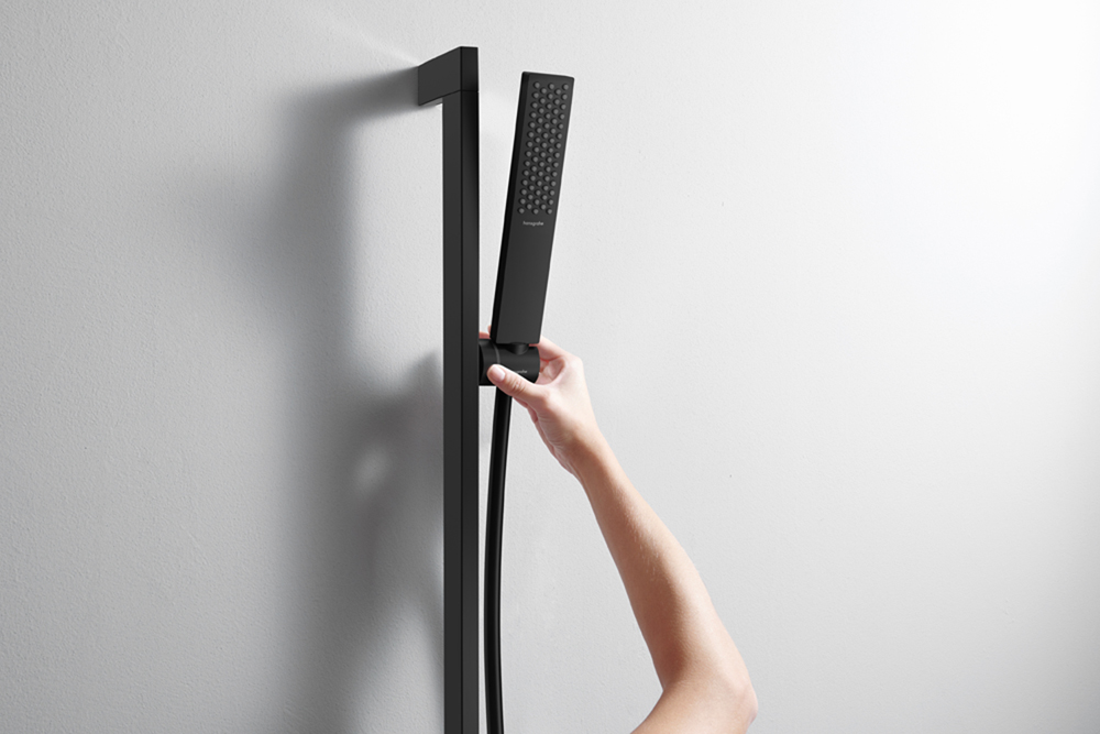 Купить Hansgrohe Pulsify E Ручной душ 1jet Green черный матовый 24321670 в магазине wardena.ru