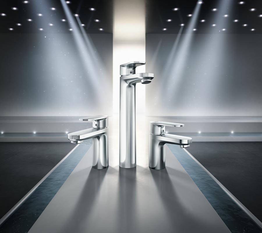 Купить Hansgrohe Vernis Blend Смеситель для раковины однорычажный 70 со сливным гарнитуром черный матовый 71550670 в магазине wardena.ru