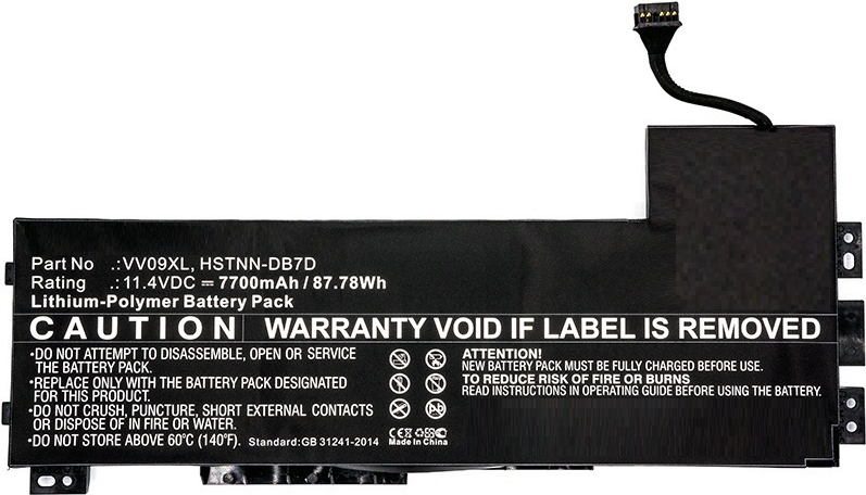 Купить CoreParts - Laptop-Batterie Lithium-Polymer 7700 mAh 87.8 Wh - Schwarz - für HP ZBook 15 G3 Mobile Workstation (MBXHP-BA0088) в магазине wardena.ru