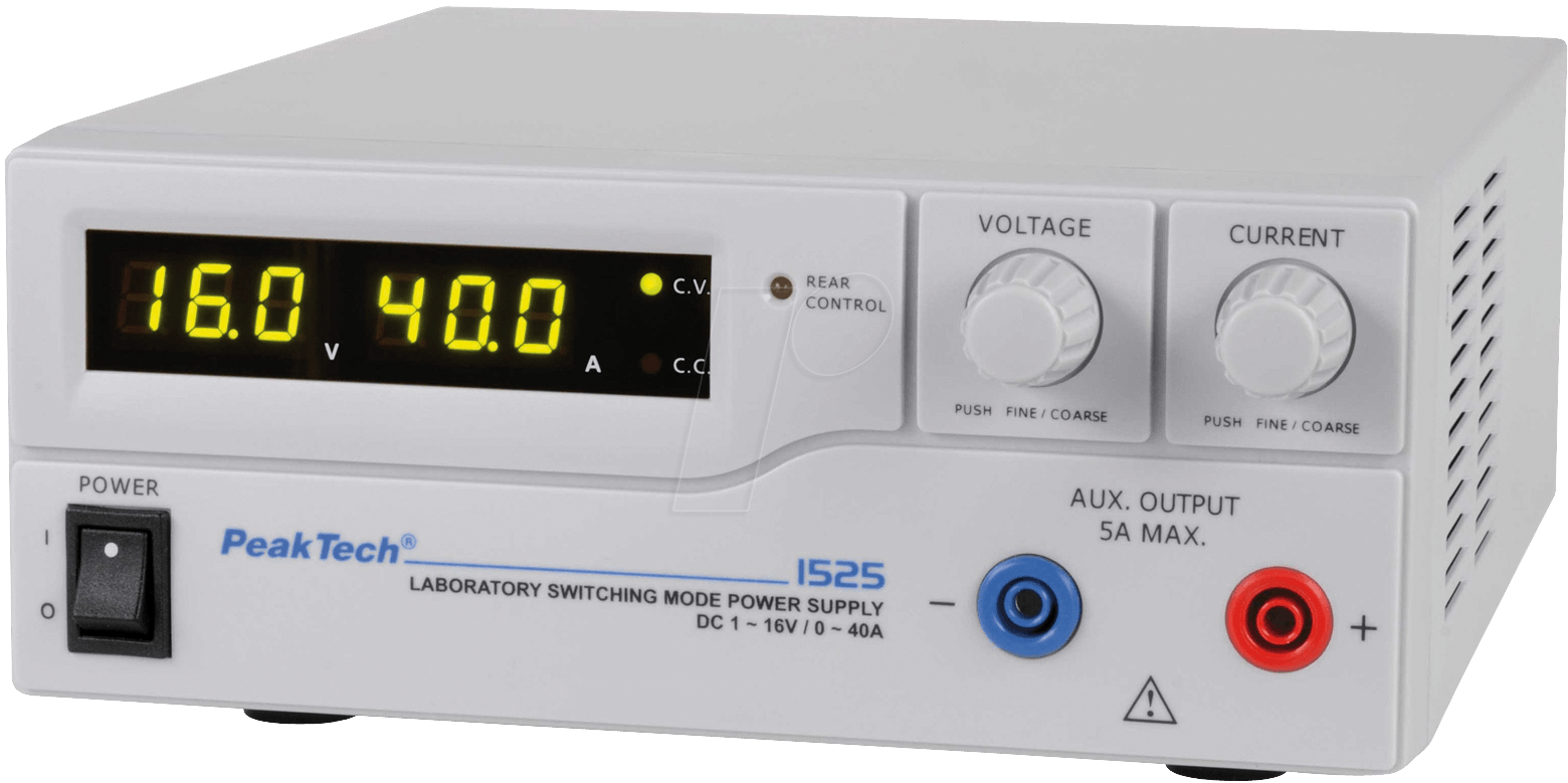 Купить PeakTech Labornetzgerät 1 Kan. ...16 VDC VDC 40 A, Programmierbar (PeakTech 1525) в магазине wardena.ru