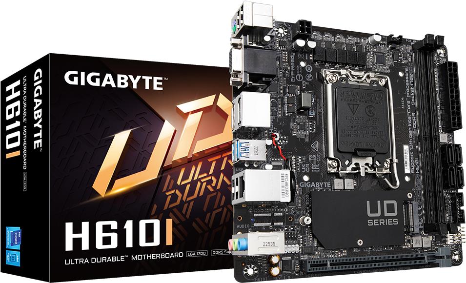 Купить Gigabyte H610I - Intel - LGA 1700 - Intel® Celeron® - Intel® Core™ i3 - Intel® Core™ i5 - Intel® Core™ i7 - Intel® Core™ i9,... - LGA 1700 - 64 GB - DDR5-SDRAM (H610I) в магазине wardena.ru