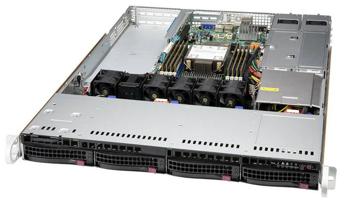 Купить Server Supermicro SYS-510P-WTR-EU SuperServer • 815TS-R504WBP6 • X12SPW-TF • 1U IPMI в магазине wardena.ru