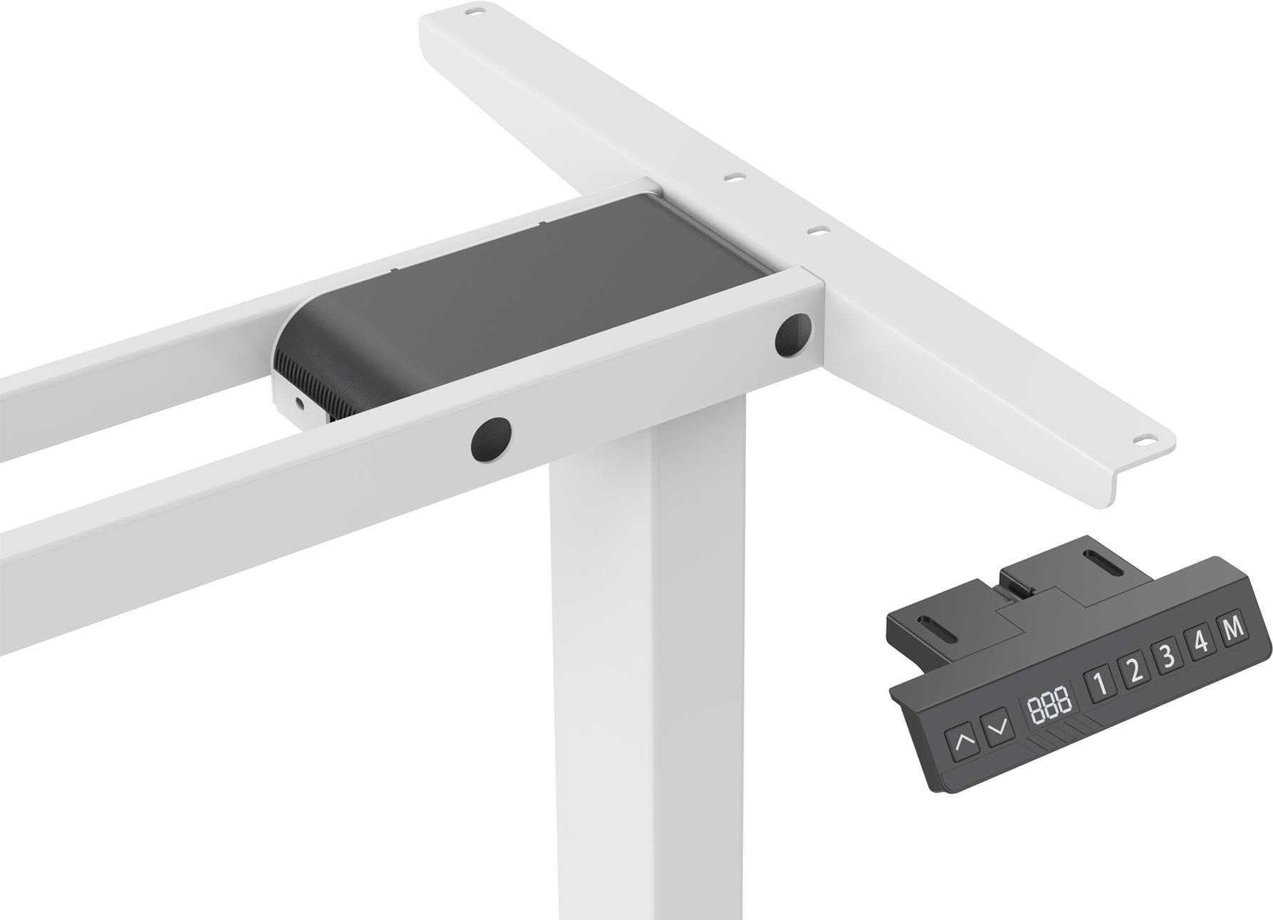 Купить Digitus Elektrisch höhenverstellbares Tischgestell - 90° L-Form - Triple-Motor - 2-Stufen - Weiß (DA-90453) в магазине wardena.ru