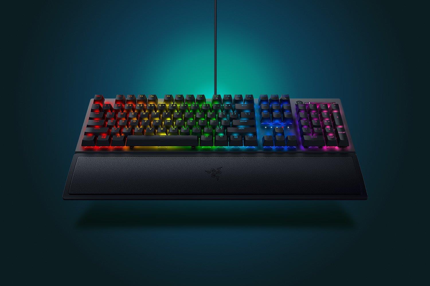 Купить Razer BlackWidow V3 - Tastatur - mit digitaler Drehregler - Hintergrundbeleuchtung - USB - QWERTY - USA - Tastenschalter: Razer Green - Schwarz (RZ03-03540100-R3M1) в магазине wardena.ru