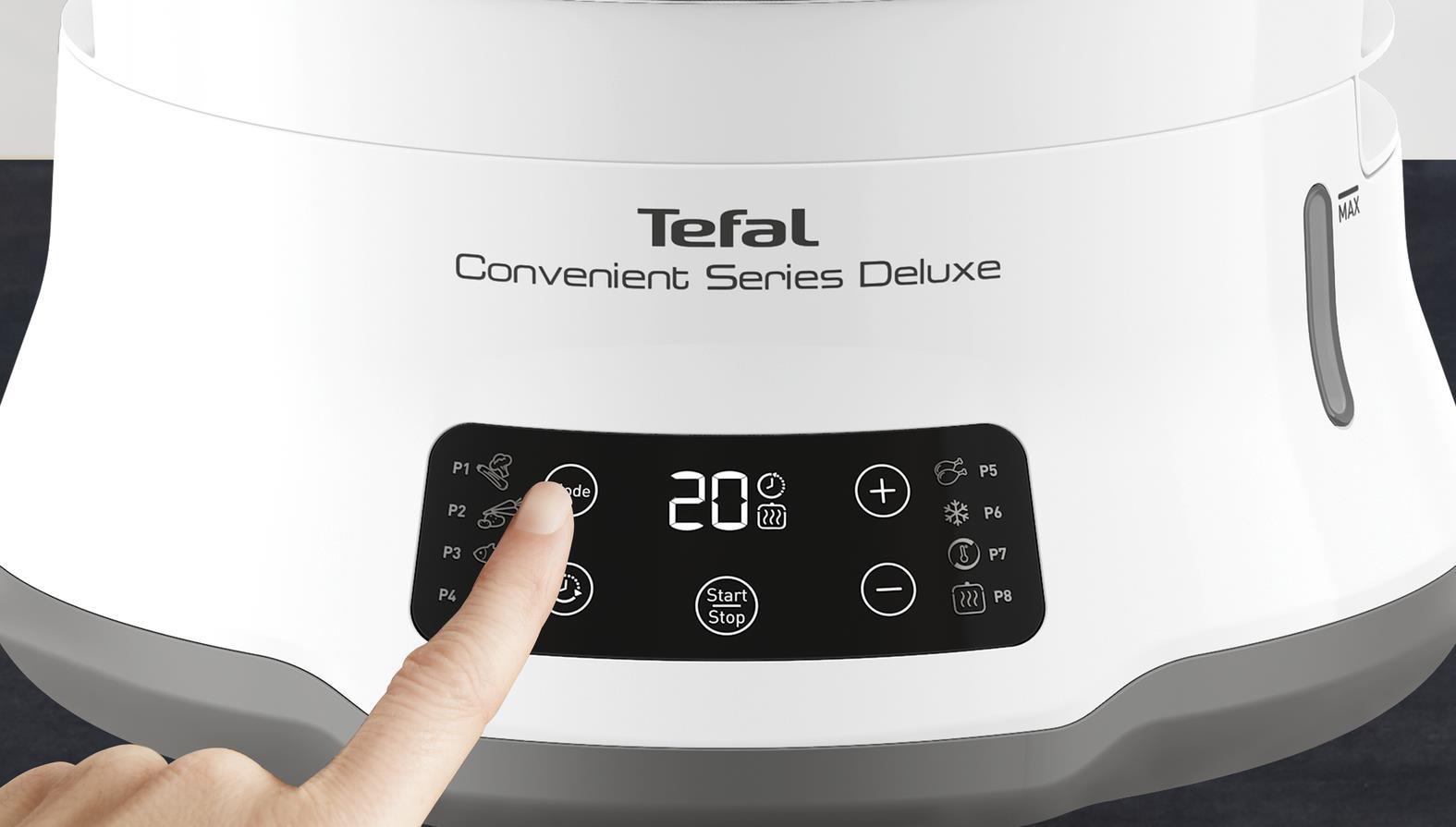 Купить Tefal Convenient Series Deluxe VC502D - 3 Korb/Körbe - Edelstahl - Weiß - Arbeitsplatte - Berührung - Vorderseite - Edelstahl (VC502D) в магазине wardena.ru