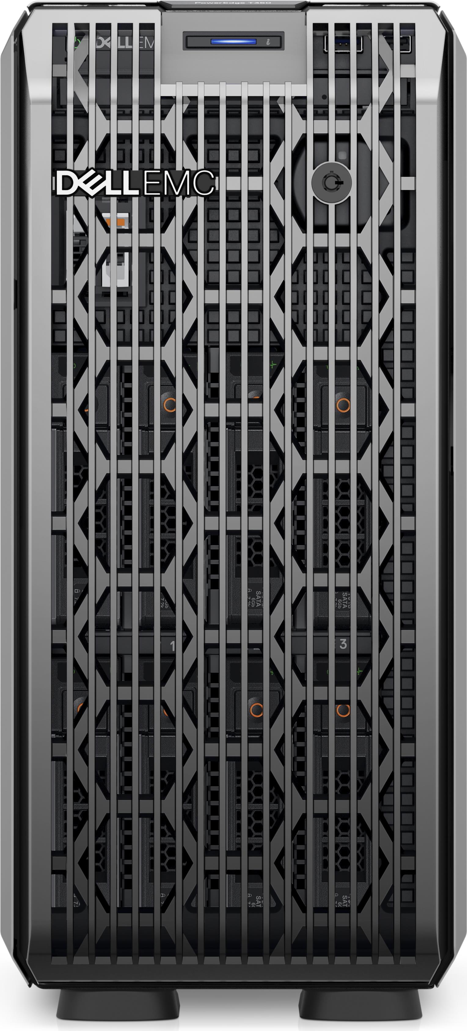 Купить Dell PowerEdge T350 - Server - Tower - 1-Weg - 1 x Xeon E-2336 / 2.9 GHz - RAM 16 GB - SAS - Hot-Swap 8.9 cm (3.5") Schacht/Schächte - HDD 2 x 4 TB - Matrox G200 - 1GbE - kein Betriebssystem - Monitor: keiner - Schwarz - (RW9J2) в магазине wardena.ru