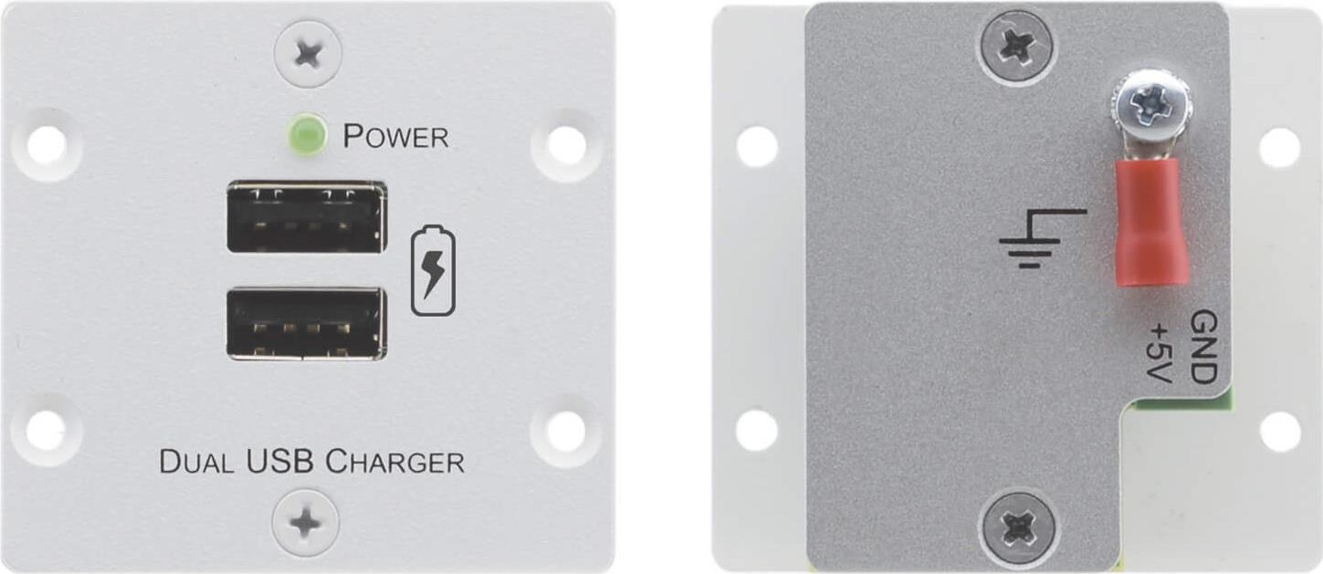 Купить Kramer W-2UC - Befestigungsplatte - USB X 2 - Grau (80-80228190) в магазине wardena.ru