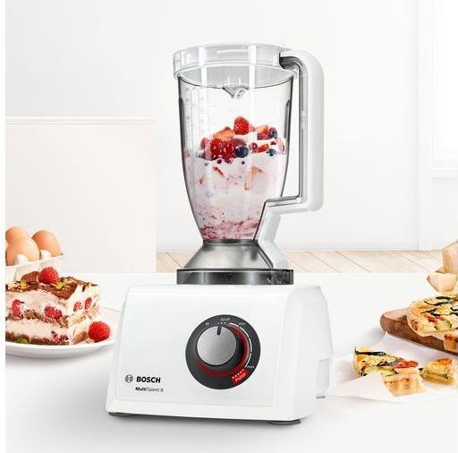 Купить Bosch MultiTalent 8 Küchenmaschine 1100 W 3,9 l Durchscheinend - Weiß Integrierte Waagen (MC 812W620) в магазине wardena.ru