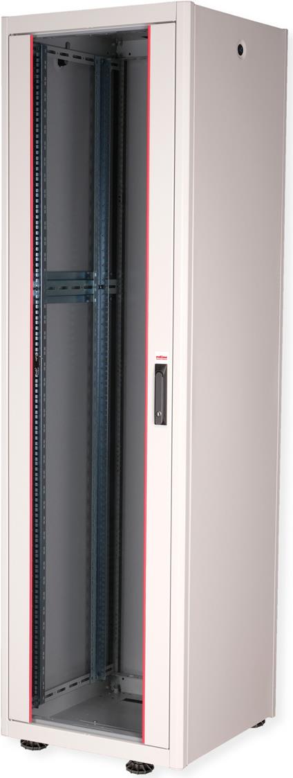 Купить Roline Basic - Gehäuse Netzwerkschrank - mit Glastür, 600 x 600 mm (B x T) - RAL 7035, Hellgrau - 42HE - 48.3 cm (19") (26.21.0042) в магазине wardena.ru