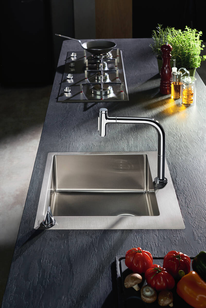 Купить Hansgrohe C71-F450-06 Комбинация для кухни 450 сталь 43201800 в магазине wardena.ru