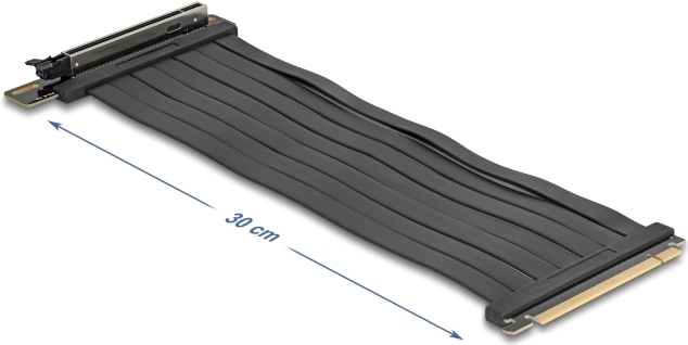 Купить Delock Riser Karte PCI Express 5.0 x16 Stecker zu Slot mit Kabel 30 cm (81593) в магазине wardena.ru