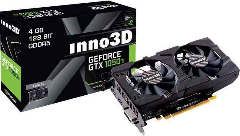Купить Inno3D Geforce GTX 1050Ti - Black Gold Extreme Edition - Grafikkarten - GF GTX 1050 Ti - 4 GB GDDR5 - PCIe 3.0 x16 - DVI, HDMI, DisplayPort - Schwarz (N105T-1DDV-M5CM) в магазине wardena.ru