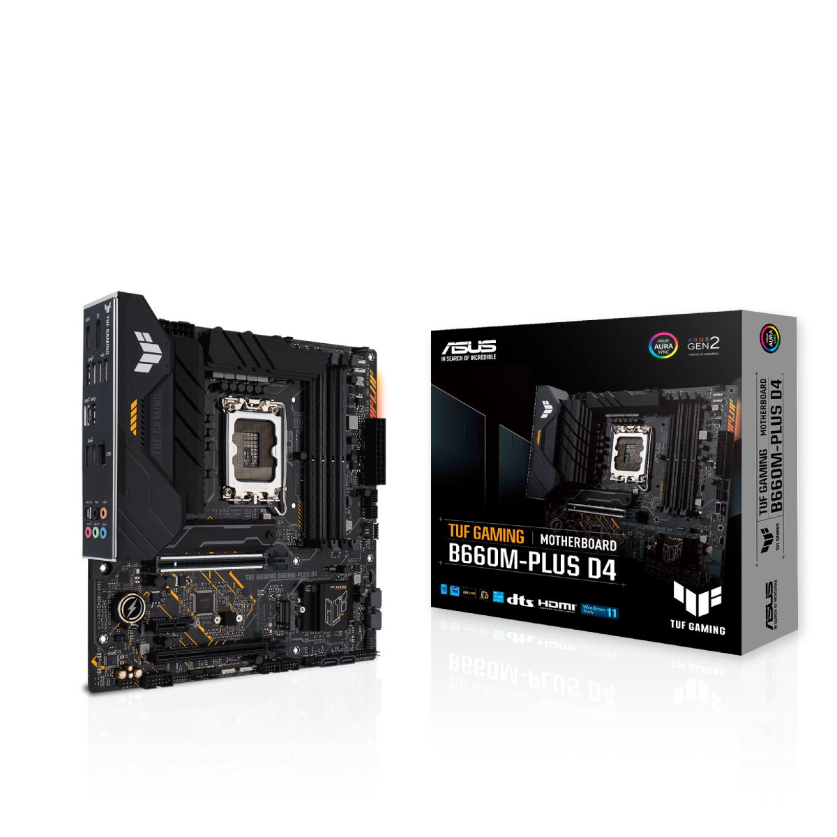 Купить ASUS TUF GAMING B660M-PLUS D4 - Motherboard - micro ATX - LGA1700-Sockel - B660 Chipsatz - USB-C Gen1, USB 3,2 Gen 1, USB 3,2 Gen 2, USB-C Gen 2x2 - 2,5 Gigabit LAN - Onboard-Grafik (CPU erforderlich) - HD Audio (8-Kanal (90MB1940-M0EAY0) в магазине wardena.ru