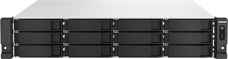 Купить QNAP TS-h1887XU-RP NAS Rack (2U) Eingebauter Ethernet-Anschluss Schwarz - Weiß E-2334 (TS-H1887XU-RP-E2334-16G) в магазине wardena.ru