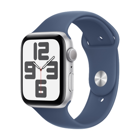 Купить Apple Watch SE2 2024 GPS Silver Aluminium Case with Sport Band M/L (MXED3QH/A) в магазине wardena.ru