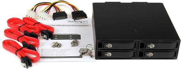 Купить StarTech.com 4-bay mobile Rack Backplane for 2.5" SATA/SAS drives - Speichergehäuse - 4 Schächte (SATA-600 / SAS-2) - 0 x (SATSASBP425) в магазине wardena.ru