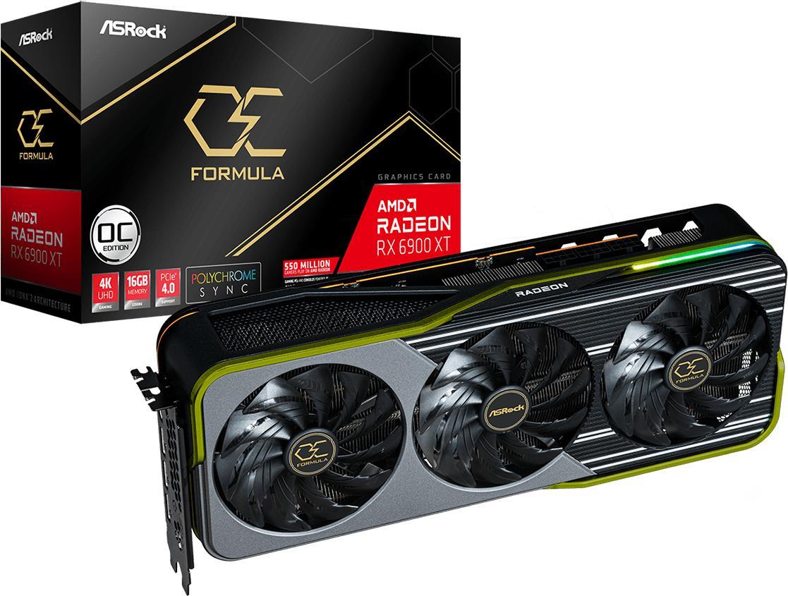 Купить ASRock Radeon RX 6900 XT OC Formula 16GB - Grafikkarten - Radeon RX 6900 XT - 16 GB GDDR6 - PCIe 4.0 x16 - HDMI, 3 x DisplayPort (90-GA2JZZ-00UANF) в магазине wardena.ru