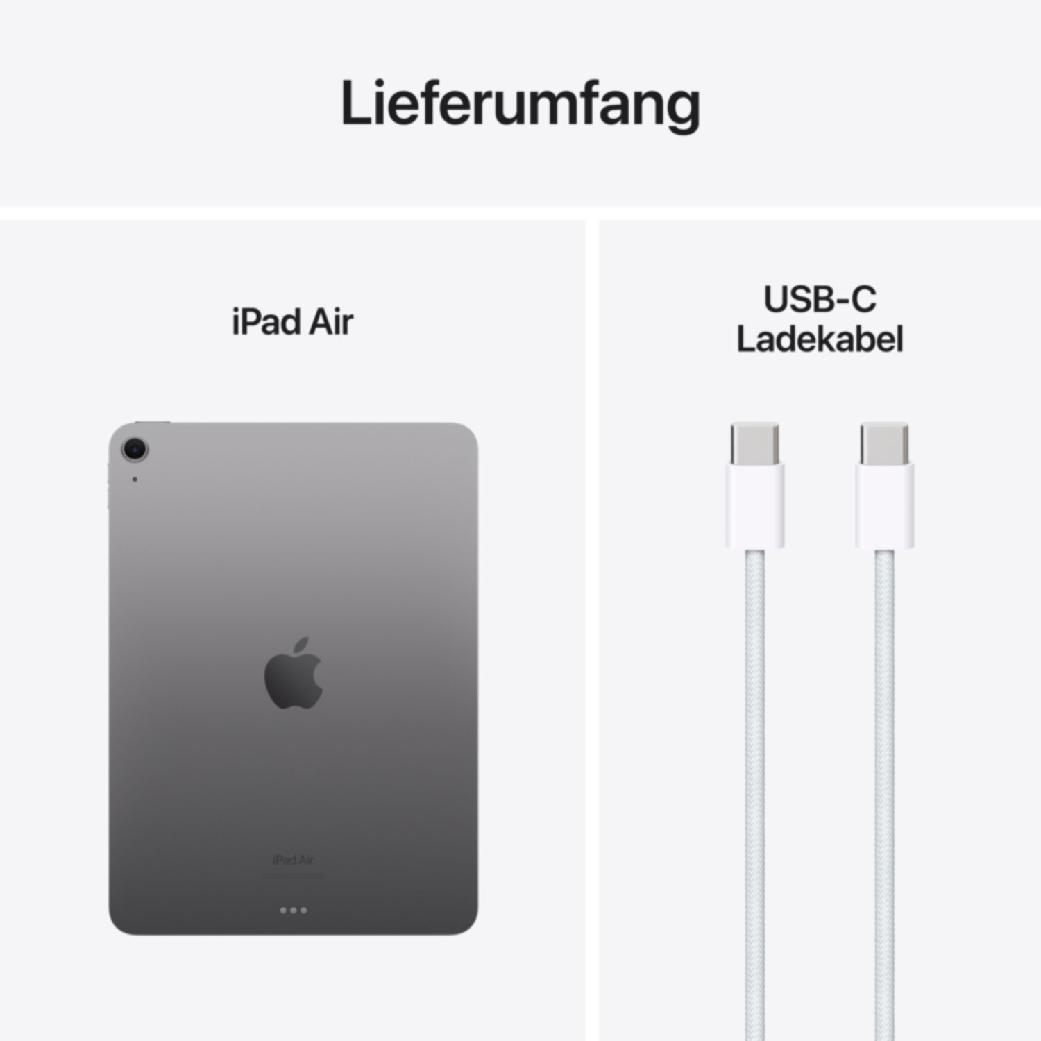 Купить Apple iPad Air (6th Generation) Air Apple M 1 TB 27,9 cm (11") 8 GB Wi-Fi 6E (802.11ax) iPadOS 17 Grau (MUWQ3NF/A) в магазине wardena.ru