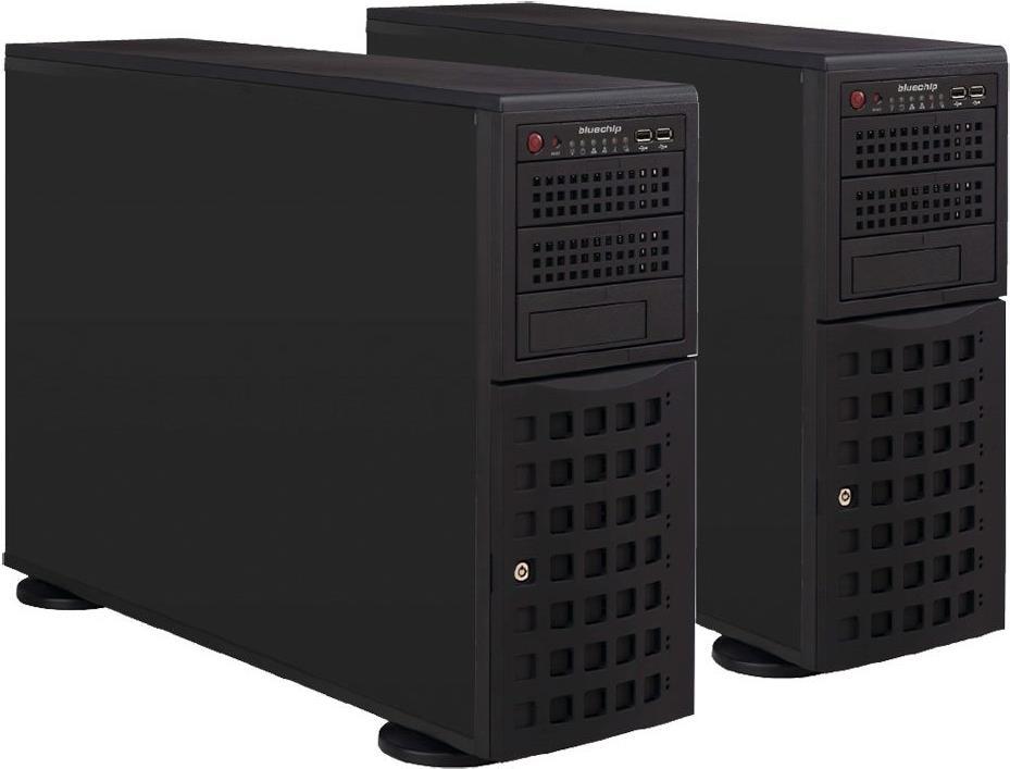 Купить bluechip SERVERline T30316s *Collax* - Server - Tower - 4U - 1-Weg - 1 x Xeon E-2224 / 3.4 GHz - RAM 16 GB - SATA/SAS - Hot-Swap 6.4 cm, 8.9 cm (2.5", 3.5") Schacht/Schächte - HDD 2 x 1 TB - DVD-Writer - AST2500 - GigE - (850384) в магазине wardena.ru