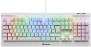 Купить Sharkoon Skiller SGK3 - Tastatur - backlit - USB - QWERTZ - Deutsch - Tastenschalter: Kailh Blue - weiß (4044951032150) в магазине wardena.ru