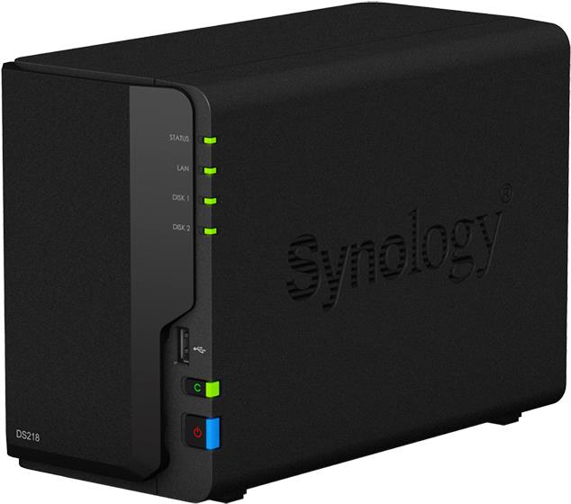 Купить Synology Disk Station DS218 - NAS-Server - 2 Schächte - SATA 6Gb/s - RAID 0, 1, JBOD - RAM 2 GB - Gigabit Ethernet - iSCSI в магазине wardena.ru