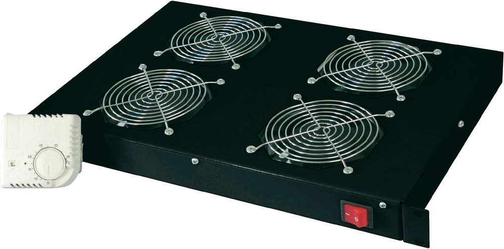 Купить DIGITUS Professional Line DN-19 FAN-4-HO-SW - Rack-Lüftereinsatz - mit 4 Ventilatoren - Schwarz - 48.3 cm (19") - für P/N: DN-19 22U-6/6-EC, DN-19 47U-6/8, DN-19 SRV-42U-GD, DN-19 SRV-47U-8-SW-G в магазине wardena.ru