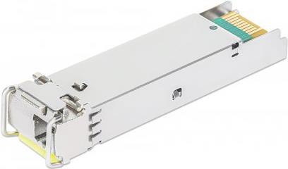Купить INTELLINET Gigabit SFP Mini-GBIC Transceiver WDM bidirektional für LWL-Kabel 1000Base-BX-D (LC) Singlemode-Port, 120 km, BiDi WDM (RX1490/TX1550), MSA-konform für maximale Kompatibilität, silber (508650) в магазине wardena.ru