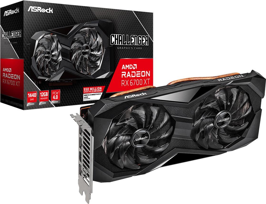 Купить ASRock Radeon RX 6700 XT Challenger D 12GB - Grafikkarten - Radeon RX 6700 XT - 12GB GDDR6 - PCIe 4,0 x16 - HDMI, 3 x DisplayPort (90-GA2KZZ-00UANF) в магазине wardena.ru