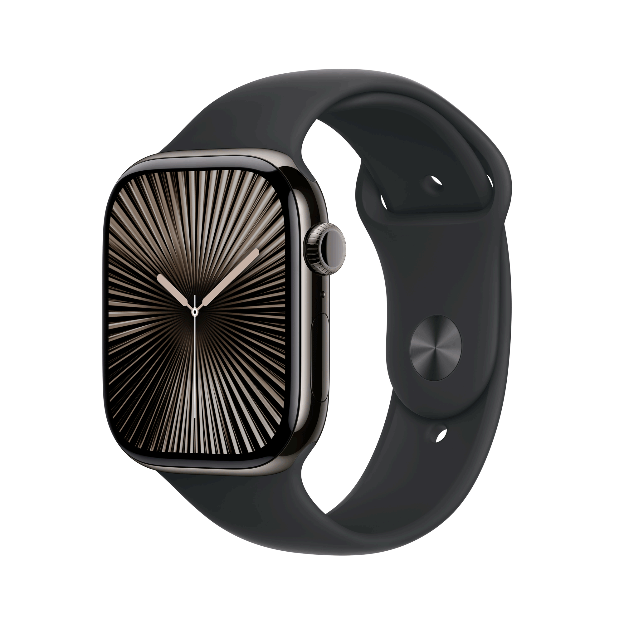 Купить Apple Watch Series 10 GPS + Cellular 46mm Slate Titanium Case mit Black Sport Band - S/M (MWYD3QF/A) в магазине wardena.ru