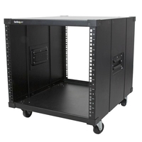 Купить StarTech.com Portable Server Rack with Handles - Rolling Cabinet - 9U - Schrank - Schwarz - 9U - 58,4 cm (23") (RK960CP) в магазине wardena.ru