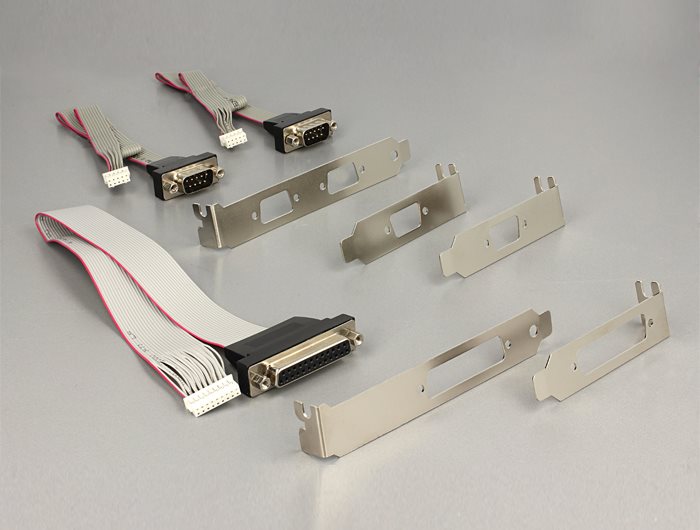 Купить DeLock MiniPCIe I/O PCIe full size 2 x Serial RS-232 + 1 x Parallel - Adapter Parallel/Seriell - PCI Express 2,0 Mini Card - RS-232 x 2 + parallel x 1 (95246) в магазине wardena.ru